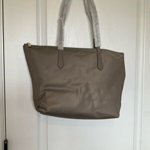 New Kate Spade taupe tote